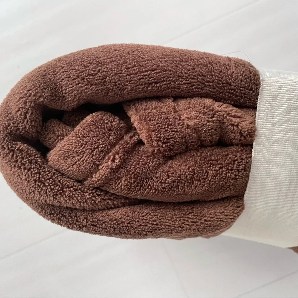Brown Plush Throw Blanket Soft & Cozy 50” x 60”